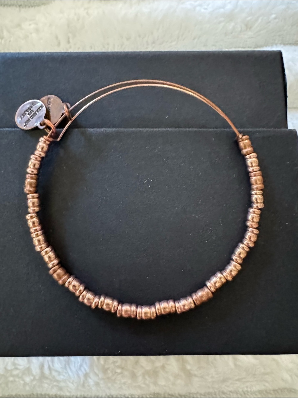 Alex and Ani Copper-Tone Beaded Expandable Bracelet - Copper